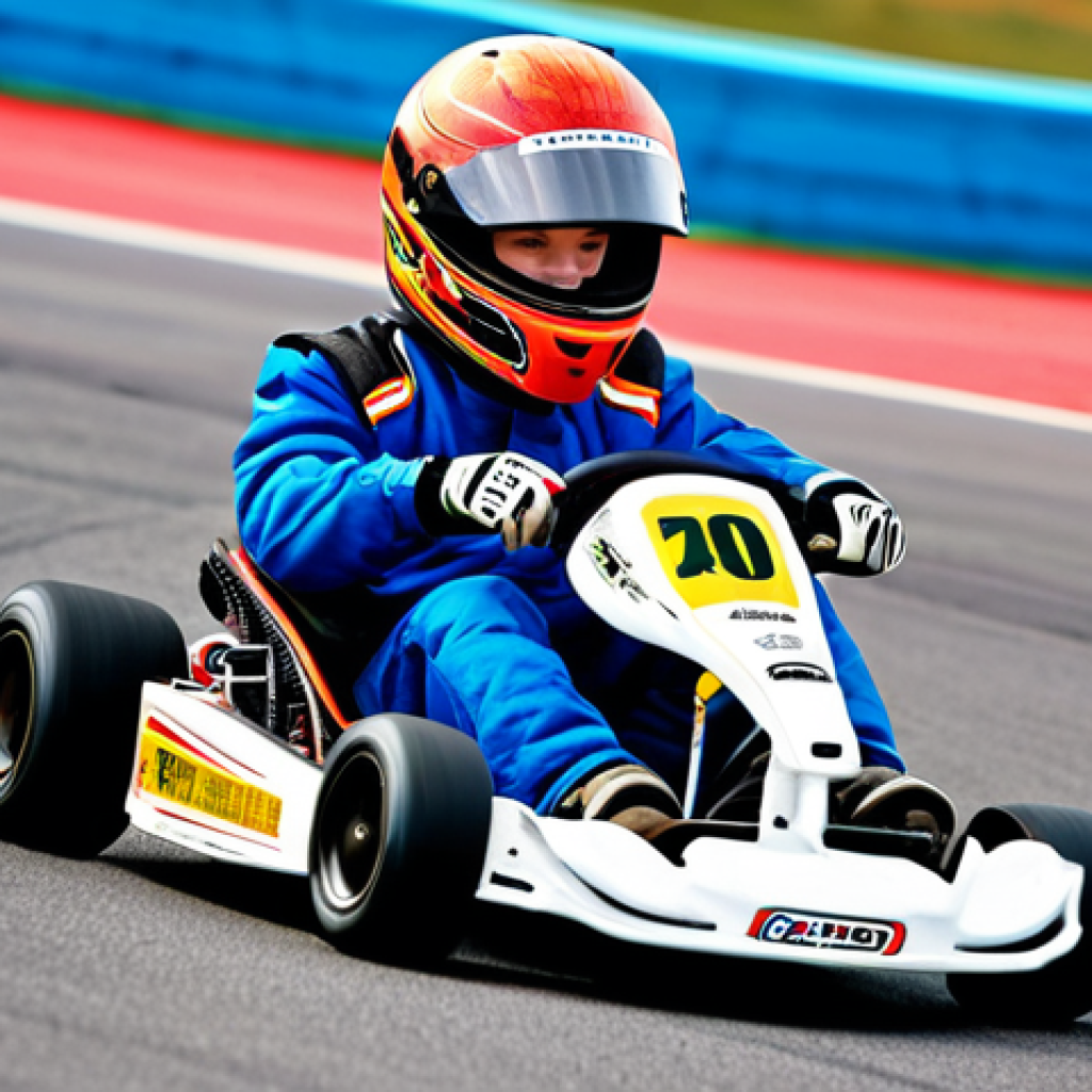 카트라이더 초보 유저를 위한 게임 공략 연습 - Mastering the Drift**
"A determined young racer, fully clothed in a racing suit and helmet, expertl...