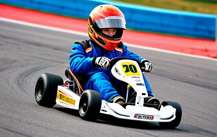 카트라이더 초보 유저를 위한 게임 공략 연습 - Mastering the Drift**

"A determined young racer, fully clothed in a racing suit and helmet, expertl...
