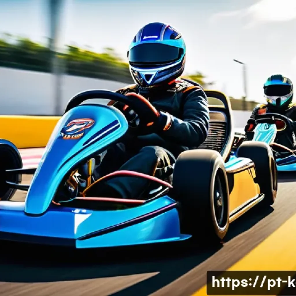 카트라이더 팀플레이 전략 - **Prompt:** A dynamic, wide-angle shot of a three-person kart racing team executing a perfect synchr...