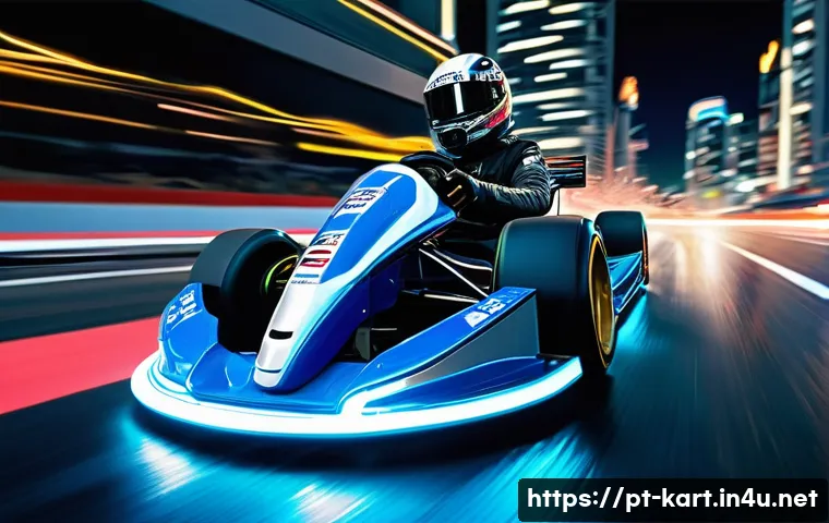 카트라이더 초보 유저와 드리프트 노하우 - **Prompt 1: "Mastering the Perfect Drift"**
    A dynamic, low-angle shot of a vibrant, futuristic g...