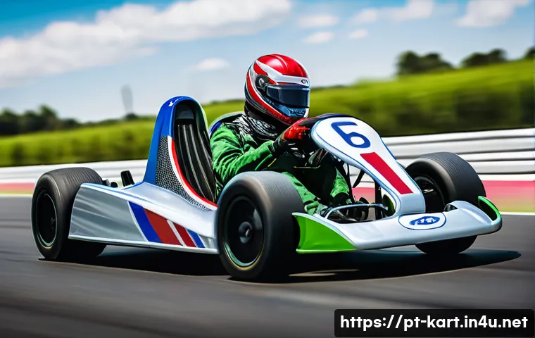 카트라이더 초보 유저에게 유용한 가이드 - A dynamic kart racing scene featuring three distinct kart types on a professional race track under b...