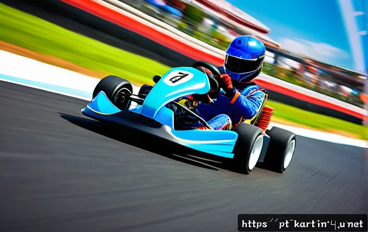카트라이더 베타 테스트 참여 방법 - A vibrant and dynamic kart racing scene set on a colorful, detailed track inspired by Brazilian land...