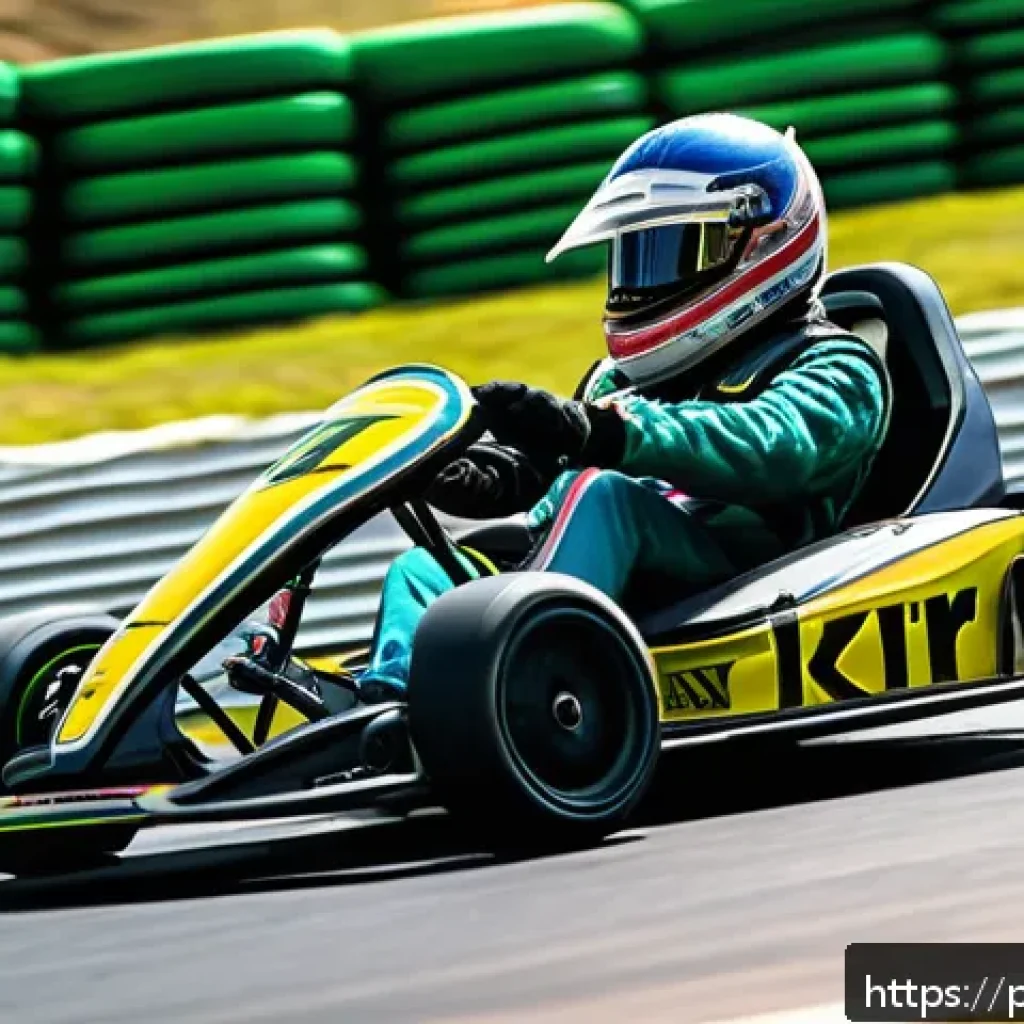카트라이더 스피드전 팁 모음 - A dynamic kart racing scene on a vibrant, winding track filled with sharp curves and colorful barrie...