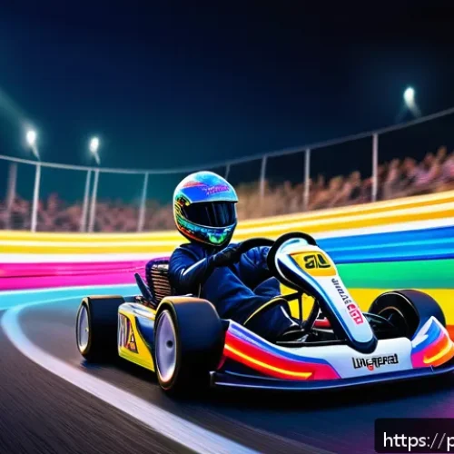 Home 31 카트라이더 시즌 패스 리뷰 - A vibrant kart racing scene featuring a sleek, futuristic kart with a unique, glowing skin design an...